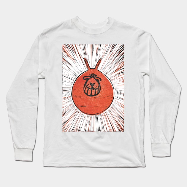 Space Hopper Long Sleeve T-Shirt by Sombrero_Printmaking